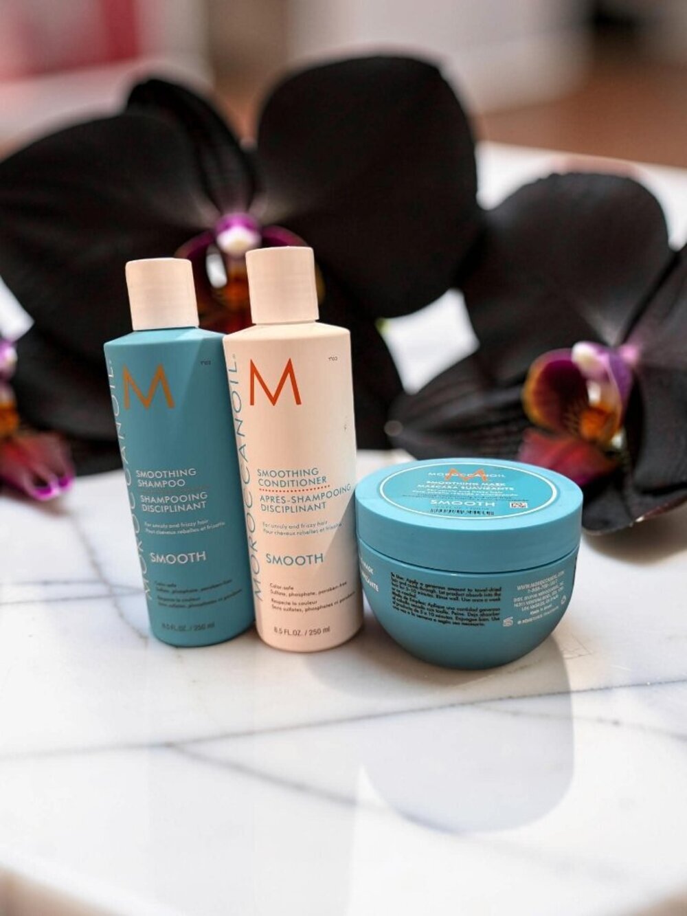 Moroccanoil Smoothing Shampoo Conditioner 8.5 oz Smoothing Mask 8.5 oz